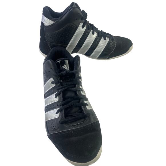 Adidas Mens Commander Lite TD Basketball Athletic Sneaker Shoe Size 6 Blk Silver - Picture 14 of 15